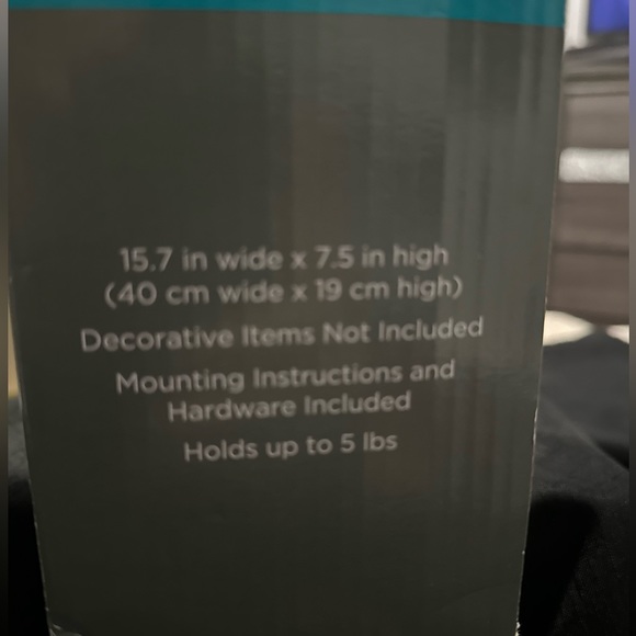 True Living Wall Shelf with Hooks Brand New - Picture 2 of 6